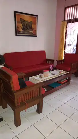 JUAL KURSI TAMU JATI PLUS MEJA