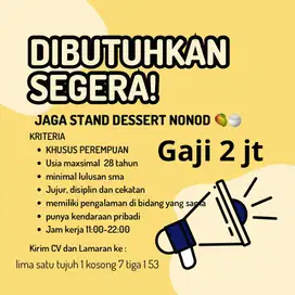 LOKER KHUSUS WANITA GAJI 2 jt
