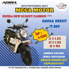 HONDA NEW SCOOPY FASHION 2024 CASH/KREDIT JAMINAN GARANSI SEPUASNYA!!!