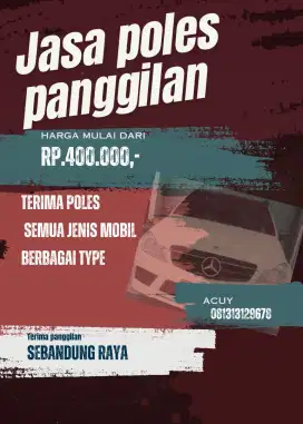 Jasa poles panggilan seBandung raya