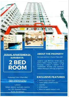 Apartemen 2 Bedroom Lantai 2
