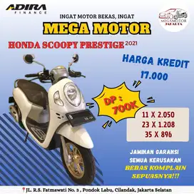 HONDA SCOOPY PRESTIGE 2021 || CASH/KREDIT JAMINAN GARANSI SEPUASNYA!!!