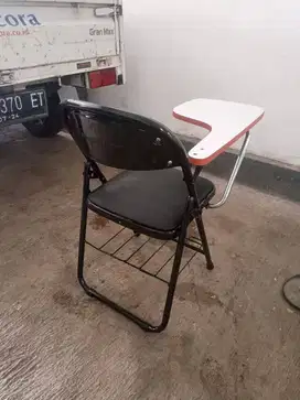 kursi kuliah rangka hitam ready