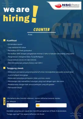 Loker Marketing dana tunai Mobil