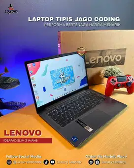 LAPTOP LENOVO IDEAPAD SLIM 3 14IAH8 CORE I5 GEN 12 GARANSI RESMI ID BU