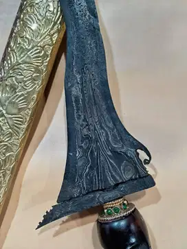 Keris sepuh panimbal pamor wengkon