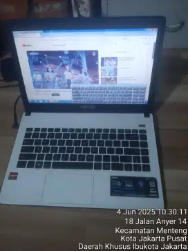 ASUS X401 AMD RADEON C-60,Layar 14 inch slim,Ram 2gb,hdd320gb