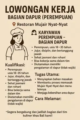 Lowongan kerja di jimbaran