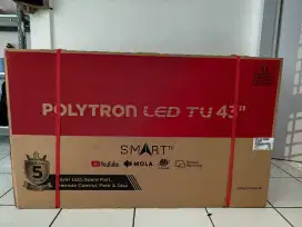 New Smart TV Polytron 43 FHD,barang masih segel & garansi resmi indo.