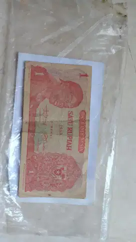 Uang sudirman 1 rupiah tahun 1968