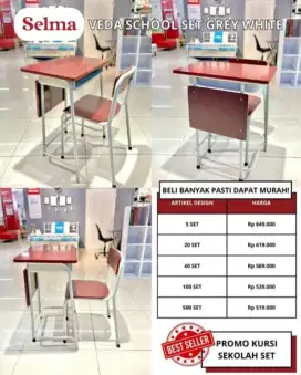 Set meja belajar sekolah