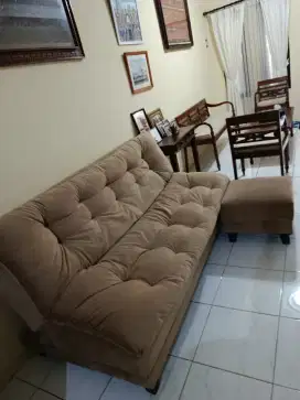 Sofa tidur empuk dan nyaman, free kursi