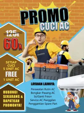 Jasa cuci AC JABODETABEK