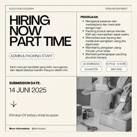 Admin & Packaging Staff (Part Time)