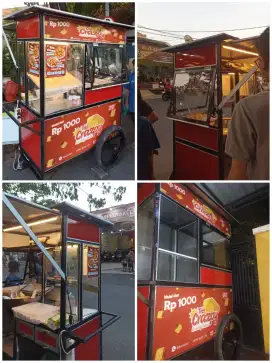 Gerobak Dorong Untuk Jualan (Second like New)