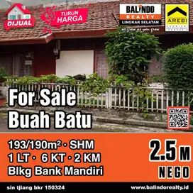 Hitung Tanah Di Belakang Bank Mandiri Buah batu Ciagra Harga Nego