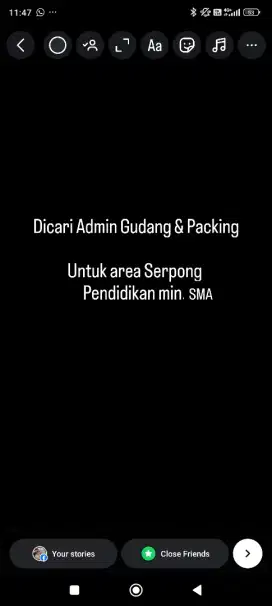 Admin Gudang & Packing