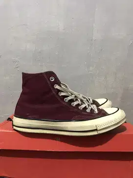 Converse 70s Egret Hi Deep Bordeaux Maroon Original resmi