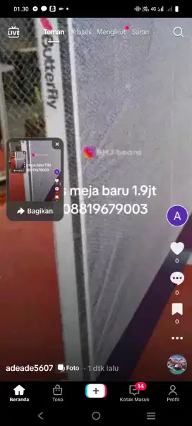 Tenis meja baru sni WA