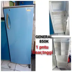 Kulkas GENERAL bekas bergaransi