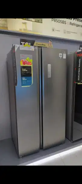 Kulkas tcl side by side