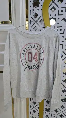 PRELOVED Kaos lengan panjang JUSTICE ORI