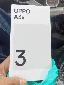 Jual hape baru Oppo tipe A3X ram 4,128gb