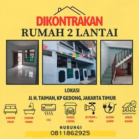 DIKONTRAKAN RUMAH 2 LANTAI