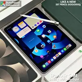 IPAD AIR 5 64GB WIFI + PENCIL GOOJODOQ FULLSET MULUS