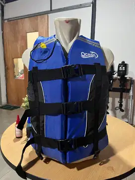 Life Jacket/Pelampung OCEAN Material Oxford dengan Sandaran Kepala ORI
