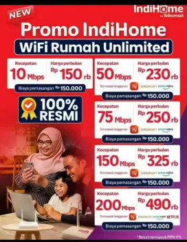 Melayani pemasangan WiFi Indihome