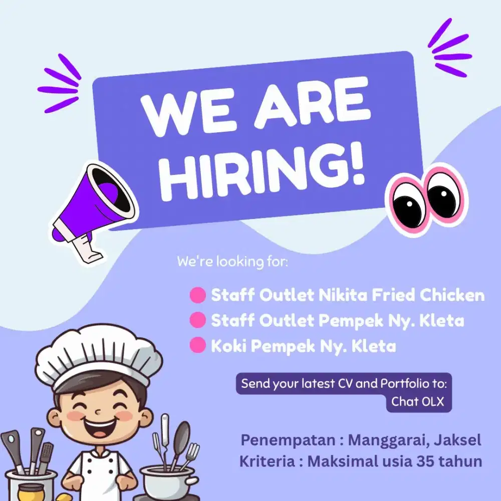 Staff Outlet dan Koki