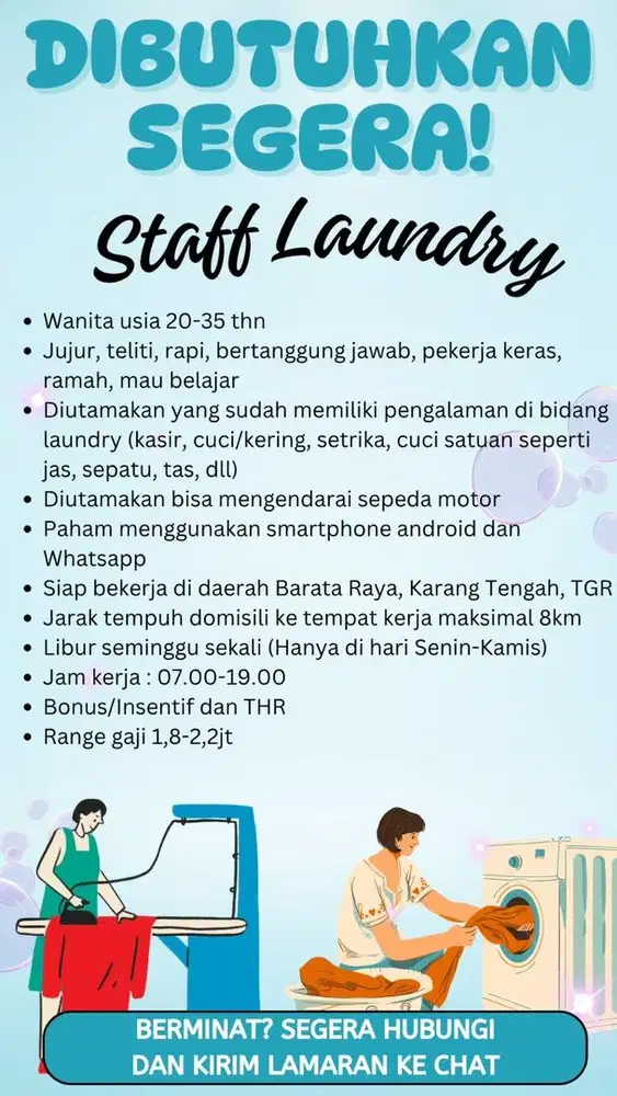 STAFF LAUNDRY TANGERANG