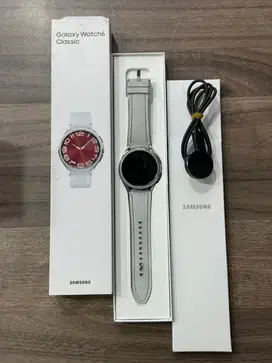 Dijual Samsung Watch 6 Classic silver 43mm SEIN Lengkap