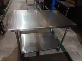 Meja Stainless Uk.100x70x80