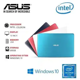 Laptop ASUS E202S warna hijau