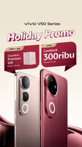 Vivo V50 5G 100%Ori, segel, bergaransi, lengkap