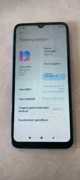 Redmi 9c 3/32 bekas normal