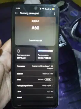 Oppo A60 8/128ram garansi resmi