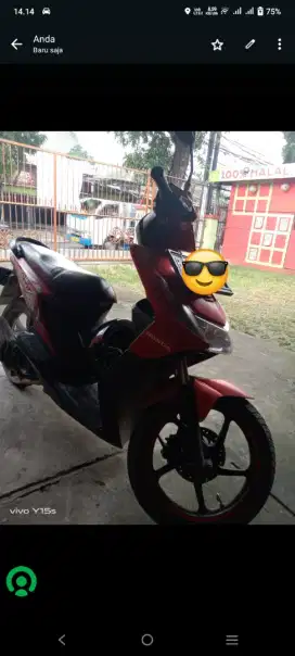 Honda red beat gas