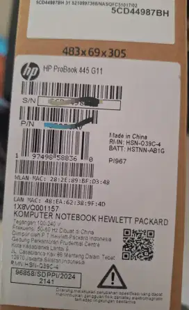 HP ProBook 445 14 inch G11 Business Laptop Wolf Pro Security Edition