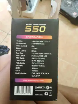 Power Supply Imperion Rainbow light 550 watt