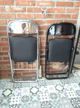 kursi kuliah chitose full hitam dan chrome