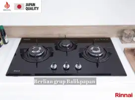 COD (RINNAI KOMPOR TANAM RB-773RO (G) TIGA TUNGKU