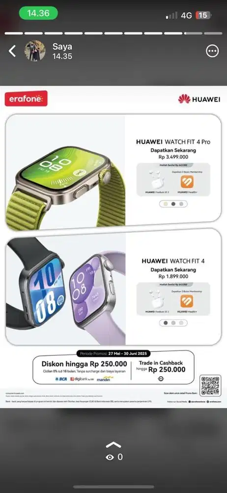 Huawei Watch Fit 4 series