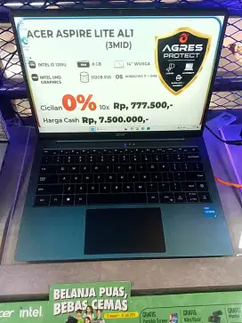 ACER ASPIRE LITE AL1(3MID)
RAM 8 GB
INTEL 13 1215U