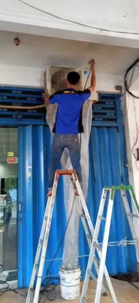 Service AC gk dingin / Cuci turun AC ke rumah