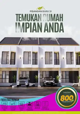 Rumah mewah bangunan baru 2 lantai Pisangan Baru