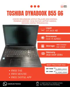 Laptop Toshiba Dynabook B55 G6