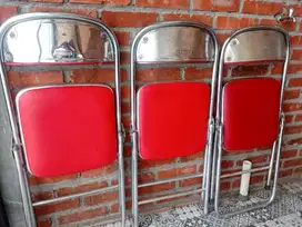 kursi lipat merah chitose jok ready siap antar
